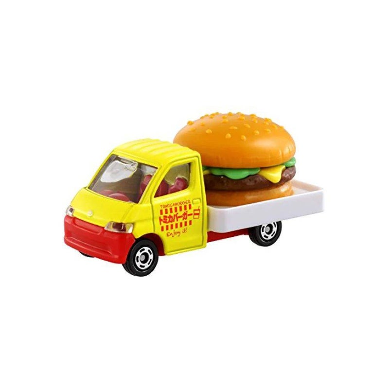 TAKARA TOMY تاكارا تومي توميكا 54 تويوتا تاون آيس هامبرغر سيارة مصبوبة (1:64، أصفر/أحمر) - Image 2